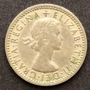 1950S WEDDING SIXPENCE FROM UK 🇬🇧 - LUCKY BRIDAL GIFT - WEDDING ANNIVERSARY